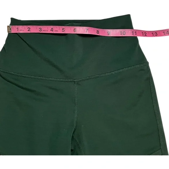 Alo yoga high waist motto hunter green full length leggings 28 Size XS